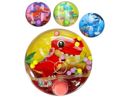 Hra vodní dinosaurus s míčky 4 druhy plast