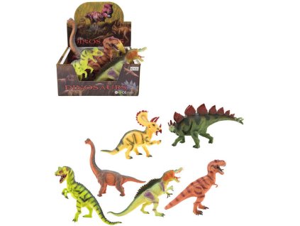 Zvířata dinosauři 25-32cm plastové figurky zvířátka 6 druhů