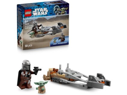 LEGO STAR WARS Mandalorian a Grogu a spídrová motorka 75436 STAVEBNICE