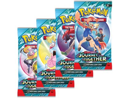 Hra Pokémon TCG SV09 Journey Together booster set 10 karet v sáčku
