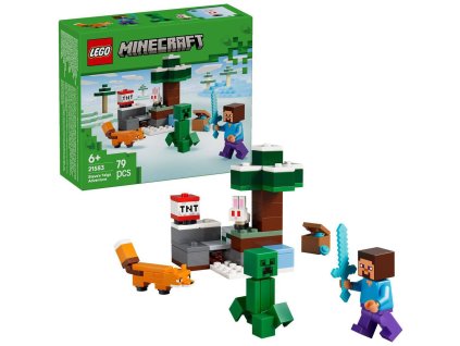 LEGO MINECRAFT Steve a dobrodružství v tajze 21583 STAVEBNICE