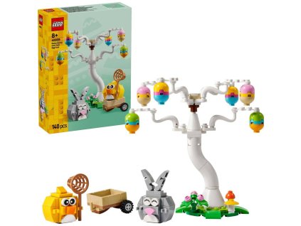 LEGO Velikonoční zajíček, kuřátko a sběr vajíček 40808 STAVEBNICE
