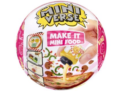 MGAs Mini Verse umělé jídlo občerstvení s doplňky série 2 s překvapením v kouli