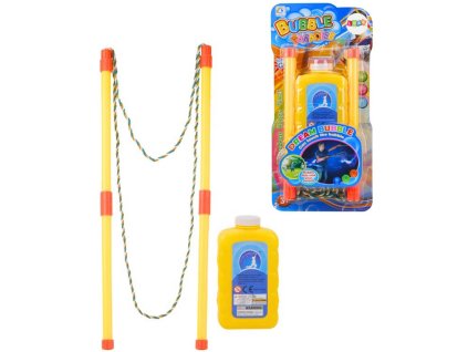Bublifuk mega s tyčkami set s náplní bublifukovač obří bubliny