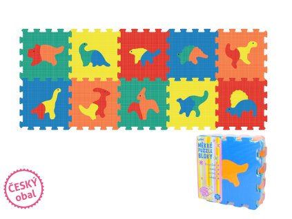 Měkké puzzle bloky DINO 32 cm