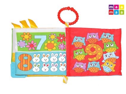 Maamaa Látková knížka pro děti 15x15 cm