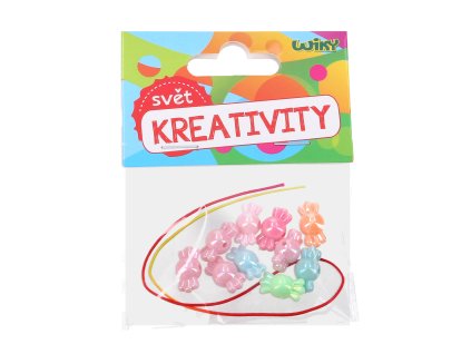 Barevné korálky s provázkem