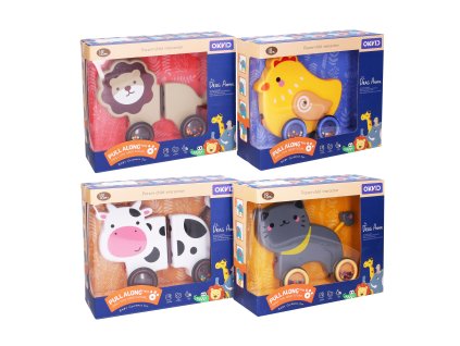 Chrastítko zvířátko na provázku 19 cm