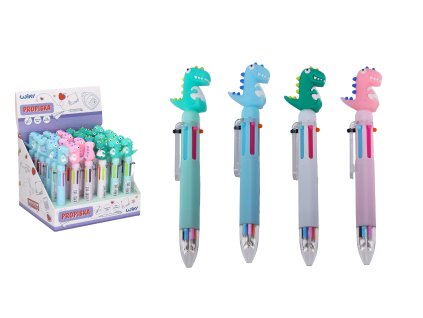 Pero s ozdobou vícebarevné (6barev) Dinosaur