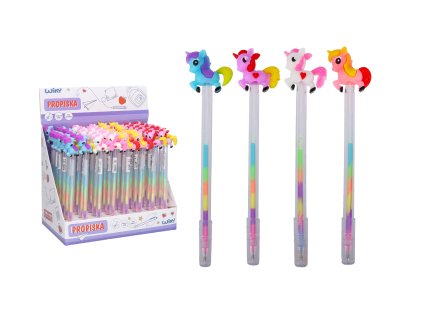 Gelové pero s ozdobou Jednorožec