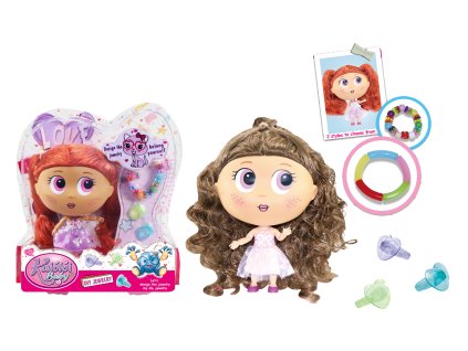 Panenka s doplňky a náramkem 18 cm