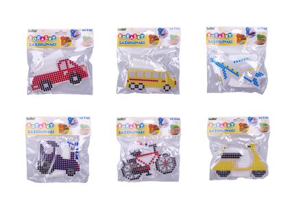 Korálky zažehlovací set - Dopravní prostředky