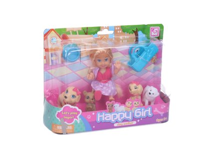 Panenka s pejsky 11 cm