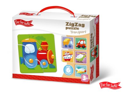 Far Far Land Puzzle ZigZag doprava 6 obrázků