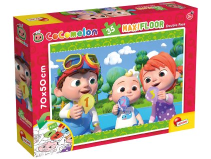 CoComelon Puzzle Maxi 35 čísla 2v1 70x50 cm