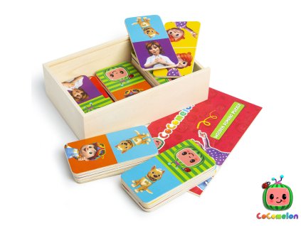 CoComelon dřevěné domino puzzle