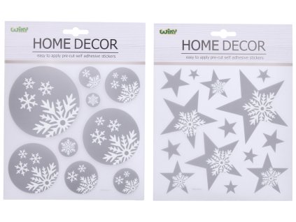 Dekorace na zeď/okno 22,9x18,5 cm VÁNOCE