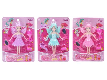 Panenka víla s doplňky 16 cm