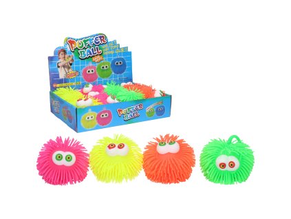 Mačkací míček blikající 10 cm