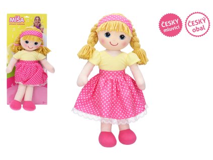 Zpívající panenka hadrová Míša Růžičková 55 cm - Český obal, TV reklama
