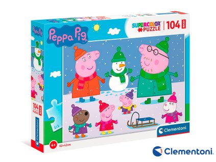 Clementoni - Puzzle Maxi 104 Prasátko Peppa