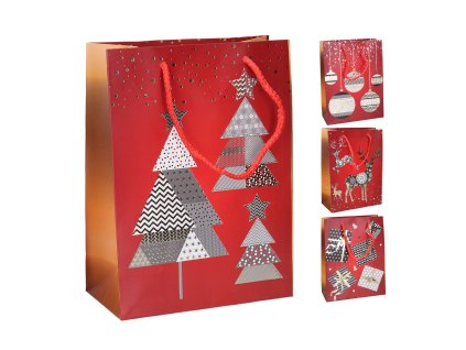 Dárková taška L 31x40x12 cm Vánoce