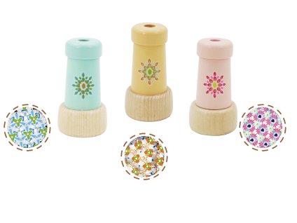 Kaleidoskop dřevěný 4,5x8,3 cm