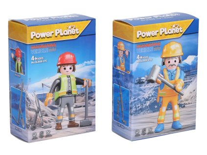 Figurka dělník stavebnice 7cm