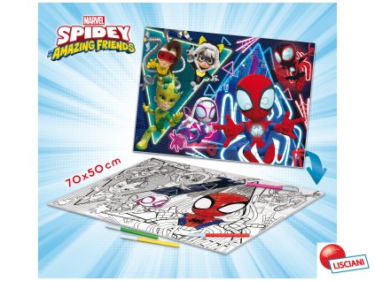 Spider-man Spidey Puzzle MAXI-FLOOR oboustranné 70x50 cm 35 dílků