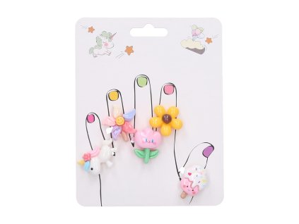 Prstýnek ovoce set 5 ks