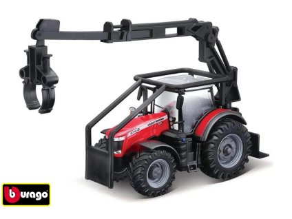 Bburago  Farm Traktor 10cm Massey Ferguson 8740S - lesní traktor