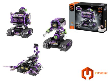 iM.Master Stavebnice robot s čepicí 3v1 RC na dálkové ovládání 17x16,6x20,6 cm