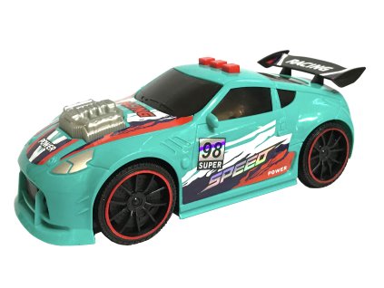 Auto závodní s efekty 21 cm