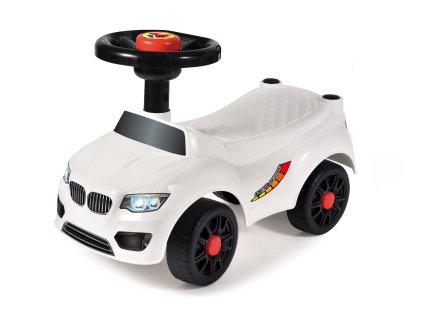 Odrážedlo bez opěradla bílé 50x21,5x33 cm