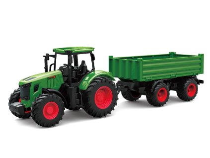 Traktor s přívěsem volná kola 42 cm