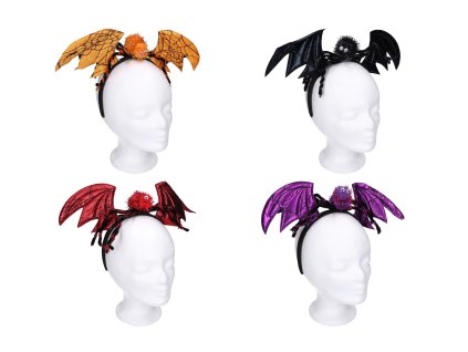 Set karneval - čelenka uši s ozdobou pavouk