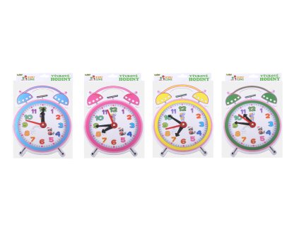 Výukové hodiny papírové budík