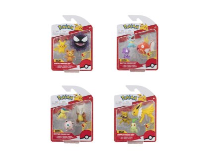 Pokémon figúrky - 3 ks v balení