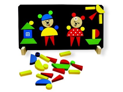 Medvede magnetické puzzle