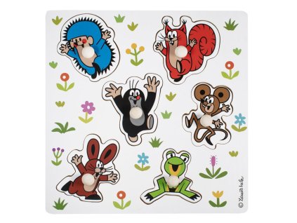 Drevené vkladacie puzzle Krtko malé