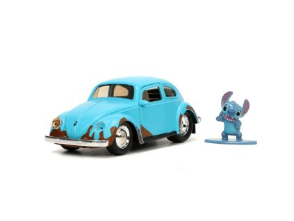 Lilo & Stitch auto 1959 VW Beetle 1:32 a figúrka Stitch, DP6