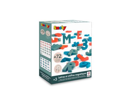 Magnetická písmena a čísla 72 ks
