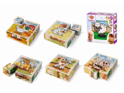 Kocky s obrázkami zvieratiek z farmy