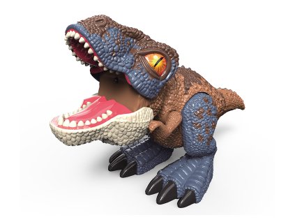 Dinosaurus s efekty hnědý 26,5x11x13 cm