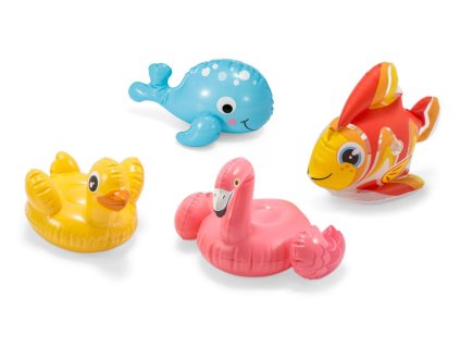 Hračka zvířátko nafukovací do vany 4 druhy v sáčku 17x23cm 2+
