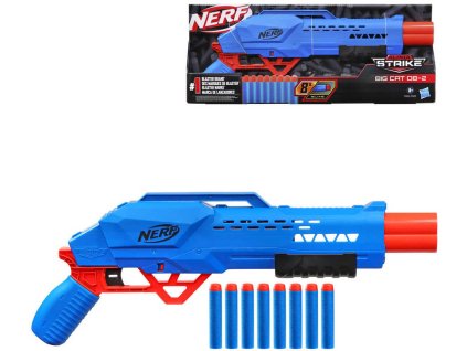 HASBRO NERF Alpha Strike Big Cat DB-2 set blaster + 8 šipek Elite