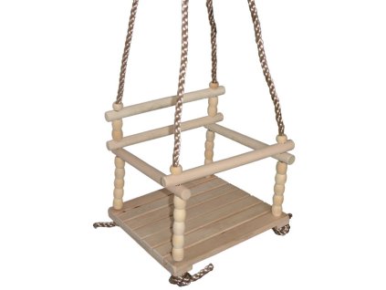 BROTHER DŘEVO Houpačka dětská závěsná natur dřevěná