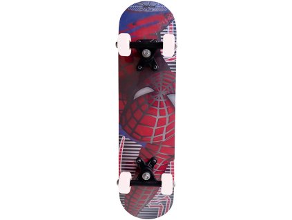 KUBISPORT Skateboard dětský 58x16cm Spiderman do 30kg