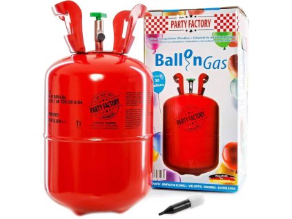 Helium 200l jednorázové na plnění až 30ks latexových balónků o průměru 23cm
