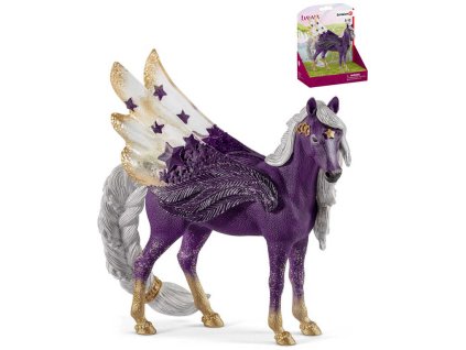 SCHLEICH Koník okřídlený hvězdný Pegas klisna figurka ručně malovaná